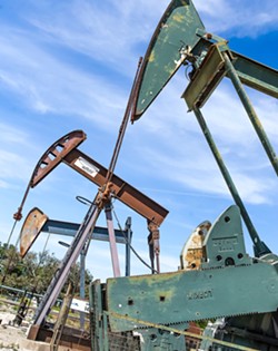 BATTLE OVER OIL The committee to fight Measure G in SLO County received $725,000 in contributions from the oil industry during the first half of 2018, including $500,000 from Sentinel Peaks Resources, owner of the Price Canyon oilfield (pictured).