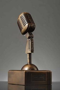 IN IT TO WIN IT! Seven of these bronze Newties will be presented along with a slew of plaques to this year's New Times Music Awards winners! - FILE PHOTO BY STEVE E. MILLER