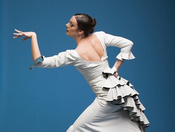 DANCE! Enjoy some flamenco on Dec. 10, when Seattle-based dancer Savannah Fuentes brings her latest show, Pasajera, to the 4 Cats Caf&eacute; and Gallery, accompanied by two Spanish musicians. - PHOTO COURTESY OF STEPHEN RUSK