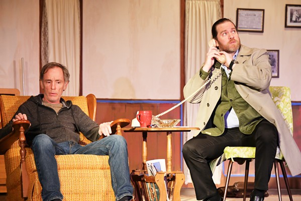 FAMILY TIES Ben (Ryan Treller, right) desperately tries to convince his uncle and client, Willie (Jonathan Shadrach), to reunite with his old comedy partner for just one performance. - PHOTOS COURTESY OF CAMBRIA CENTER FOR THE ARTS
