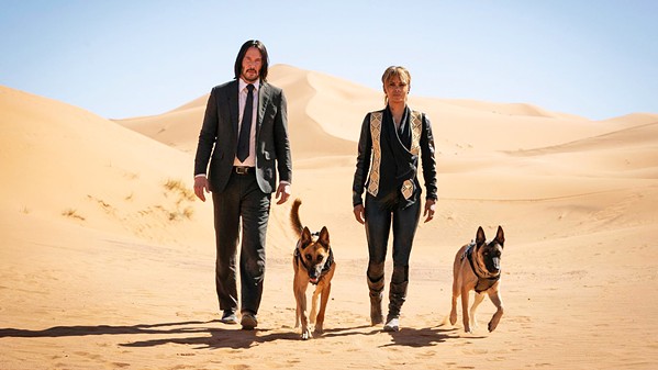 REDEMPTION BOUND Assassin John Wick finds himself on the run with a $14 million bounty on his head, reluctantly helped by another dog-loving assassin, Sofia (Halle Berry), and her two badass Belgian Malinois dogs. - PHOTOS COURTESY OF SUMMIT ENTERTAINMENT