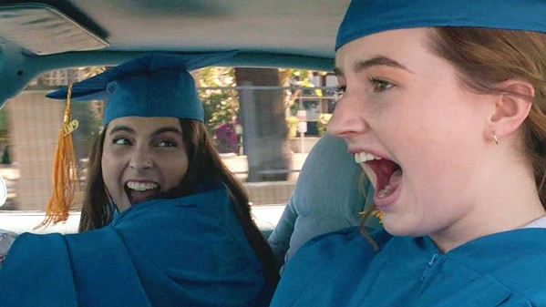 PARTY TIME Academic superstars and besties Molly (Beanie Feldstein, left) and Amy (Kaitlyn Dever) realize they wasted their high school years studying and decide to make up for it with one amazing night, in Booksmart. - PHOTO COURTESY OF ANNAPURNA PICTURES