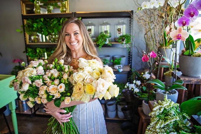 FLOWER HOUR Wilder Floral Co. brightens lives daily with their floral arrangements, and they can also brighten the best day of your life! Voted the Best Place for Wedding Flowers, Wilder can bring power to your special day and a flattering pop of color, too. - PHOTO BY JAYSON MELLOM