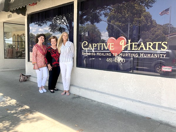 SAFE PLACE Judy Boen's (center) vision of creating a safe home to facilitate a six-month recovery program for individuals with a history of substance abuse came to life with the help of Cyd Sebring (right) and LeeAnn Smith (left). - PHOTO COURTESY OF CAPTIVE HEARTS