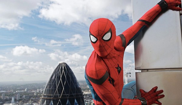 SPIDEY SENSES Peter Parker (Tom Holland), aka Spider-Man, agrees to help Nick Fury (Samuel L. Jackson) uncover the mystery of several otherworldly attacks plaguing Europe, in Spider-Man: Far From Home. - PHOTO COURTESY OF MARVEL STUDIOS