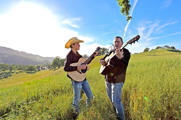 FAMILIES THAT PLAY TOGETHER STAY TOGETHER Father-and-son duo The Journals, featuring John David and Dylan Maxwell Krause, play Stax in Morro Bay on July 13. - PHOTO COURTESY OF THE JOURNALS