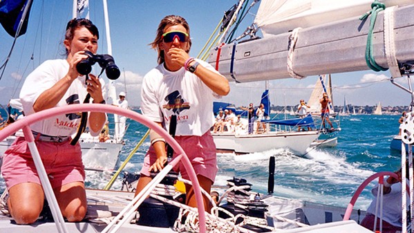 TRAIL BLAZERS In the documentary Maiden, we watch as 24-year-old charter boat cook Tracy Edwards (left) assembles a team of female sailors to enter the first all-female crew in the Whitbread Round the World Race in 1989. - PHOTO COURTESY OF NEW BLACK FILMS
