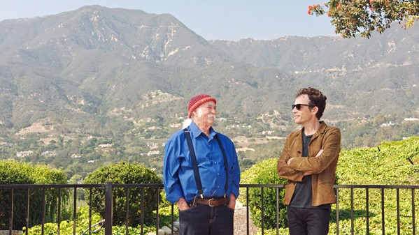 STOP, WHAT'S THAT SOUND? David Crosby and Jakob Dylan discuss the magic of the 1960s Laurel Canyon music scene, in the excellent new documentary Echo in the Canyon. - PHOTO COURTESY OF GREENWICH ENTERTAINMENT