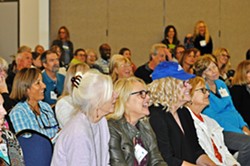 LEARNING WITH A LAUGH Attendees enjoy a session at the 2019 Central Coast Writers Conference, which was recently named the best of its kind in California by The Writer Magazine. - PHOTO COURTESY OF MEAGAN FRIBERG