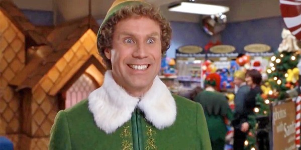 SPIRIT OVERLOAD! Will Ferrell stars as Buddy, a human raised as an elf at the North Pole, who decides to travel to NYC to find his real dad, in the beloved Christmas classic, Elf, screening for free on Dec. 14 in the Fremont Theater. - PHOTO COURTESY OF NEW LINE CINEMA