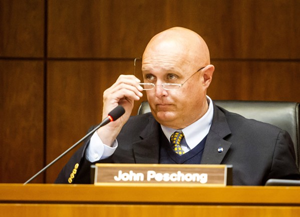 RE-ELECTION CAMPAIGN Incumbent 1st District SLO County Supervisor John Peschong went on the offensive against his challenger, Stephanie Shakofsky, in a new radio ad. - FILE PHOTO BY JAYSON MELLOM