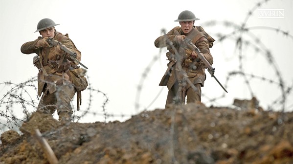 DEADLY MISSION Two young British soldiers&mdash;Lance Cpl. Blake (Dean-Charles Chapman. left) and Lance Cpl. Schofield (George MacKay)&mdash;are tasked with crossing German lines to warn fellow soldiers of an ambush, in director Sam Mendes' World War I epic 1917. - PHOTO COURTESY OF DREAMWORKS