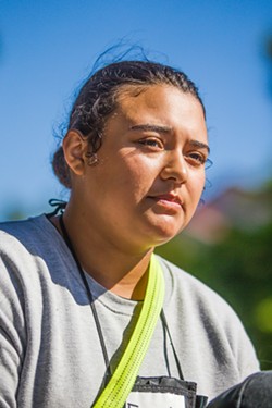 NEW PATH Evelyn Frausto once juggled two part-time jobs and school to pay for her car; however, when she's done with Grizzly Youth Academy, she wants to focus on her family. - FILE PHOTO BY JAYSON MELLOM