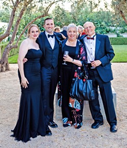 THE FAMILY From left to right: Lauren and Alan Donovan and Joanne and Philip Ruggles at Joanne and Phil's 50th wedding anniversary party in August 2018. - PHOTO COURTESY OF BLAKE ANDREWS