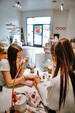SPACE FOR HAPPINESS Pinkies Up is not just a beauty salon, it's a creative and relaxing space for clients and the Pinkies team. - PHOTO COURTESY OF YESSIE NOJAS
