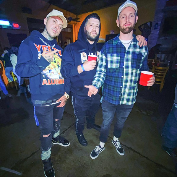 PRODIGAL SONS Longhaul Music Group and Wild 106 presents (left to right) former locals Kody Balboa, Wynn, and James Kaye, who’ll come up from LA for a huge hip-hop party on March 13, in SLO Brew Rock. - PHOTO COURTESY OF LONGHAUL MUSIC GROUP
