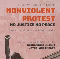 SLO police explain protest organizer&rsquo;s arrest charges