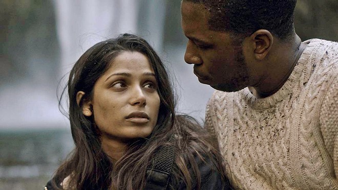 THE END As a deadly virus wipes out Earth's female population, Eve (Frida Pinto) and Will (Leslie Odom Jr.) share one final adventure together, in Only, screening on Netflix.