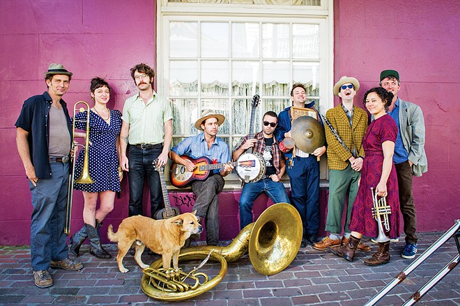 NOLA STYLE New Orleans jazz act Tuba Skinny plays a free teaser concert at the SLO Farmers' Market on Oct. 24 to promote the Jazz Jubilee by the Sea music festival, Oct. 25 to 27, in Pismo Beach and Arroyo Grande.