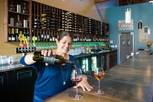 WINE TIME Luis Wine Bar owner Vanessa North is ready to serve you up a glass of wine or beer in the Best Wine Bar in SLO County. If you work downtown, it’s an easy stop for an after-work de-stressor. - PHOTO BY JAYSON MELLOM
