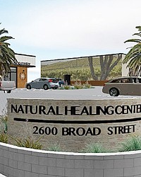 LEGAL FIGHT A top investor in the Natural Healing Center cannabis brand, which has plans to open new dispensaries in SLO (rendered here) and Morro Bay, is suing its founder over alleged misconduct.