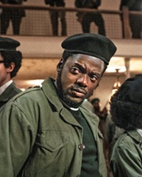 A DANGEROUS MAN In Judas and the Black Messiah screening on HBO Max, Daniel Kaluuya stars as Black Panther Fred Hampton, who was considered so dangerous by the FBI and Chicago police that he was murdered in his bed by law enforcement.