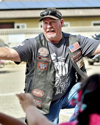 FOR THE KIDS Bikers Against Child Abuse member Crash, who rides with the organization's Atascadero chapter, gives a presentation at the Lompoc Boys and Girls Club.