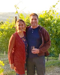 POWER COUPLE John Merrick and Daniela Medrano (pictured) operate MEA Wine in Atascadero, with Merrick serving as the winemaker and Medrano running the business side.