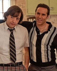 WATCH AND LEARN Young Tony Soprano (Michael Gandolfini, left) is shaped into the mobster he will become by his uncle, Dickie Moltisanti (Alessandro Nivola), in The Many Saints of Newark, screening in local theaters and on HBO Max.