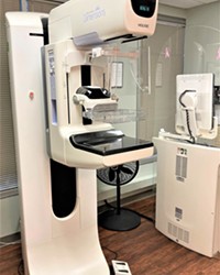 GET SCANNED This 3D Imaging Machine at Selma Carlson Diagnostic Center in San Luis Obispo is used to detect breast cancer.
