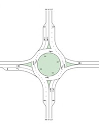 ROUNDABOUT REFORMS Local officials are proposing the installation of two new roundabouts to help alleviate traffic on Highway 227.