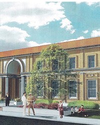 COMMUNITY CENTER This architectural rendering shows how the Atascadero Printery Foundation hopes to restore one of the city's oldest buildings.