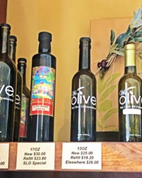 OIL APLENTY Bringing empty olive oil bottles to We Olive SLO will ensure refills that will save a few dollars compared to buying fresh bottles.