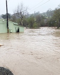 SWEPT AWAY The Cambria Community Services District's Facilities and Resources Department was inundated with 5.5 feet of water during the storms that occurred between March 9 and 14.