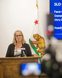 RECHARGED CONTROVERSY San Luis Obispo County Public Health Director Penny Borenstein, pictured here in 2020, said on Oct. 17, the new vaccine and face mask mandate for health care works is no different from the county's 12-year-old influenza mandate.