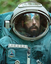 GROUND CONTROL Adam Sandler stars as astronaut Jakub Proch&aacute;zka, who during a solo space mission encounters an alien who seeks to help him through his anxiety and loneliness, in Spaceman, streaming on Netflix.