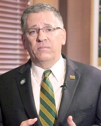 NAMED Cal Poly student Elizabeth Wilson sued Cal Poly and President Jeffrey Armstrong (pictured) because he oversees the department that denied her access to records of email conversations between him and other officials about campus safety and controversial employment issues.