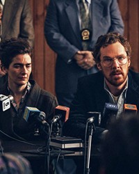 MISSING When their 9-year-old son goes missing, unhappy couple Cassie (Gaby Hoffman) and Vincent (Benedict Cumberbatch) find their troubled relationship deteriorating, in Eric, streaming on Netflix.
