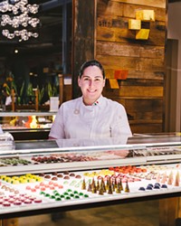 HOME GROWN TALENT Breda SLO chocolatier Florencia Breda pinpointed the inspiration behind her intricate chocolate-making style to the art of glass blowing that originated in the Italian island of Murano near her home city Veneto.