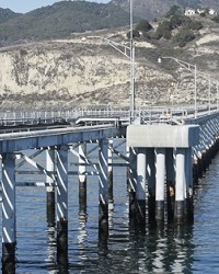 SIGHTING LAND :  The Cal Poly Pier opened to the public for one day in mid-November, but officials plan to repeat the event once a quarter, so locals can explore the research and student work that happens on the steel and concrete structure.