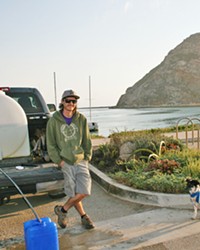 SKATEBOARDING IS NOT A CRIME The Morro Bay Guerrilla Gardening Club was founded in 2010 as a way to show Morro Bay that local skateboarders were not, indeed, criminals. Andrew Ecker is one such original member who continues to do his part to keep Morro Bay green.