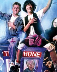 BODACIOUS A young Keanu Reeves (right) co-stars with Alex Winter in the classic film Bill and Ted's Excellent Adventure.