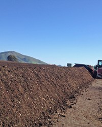 LOCALLY MADE Cal Poly compost is made by students—by the campus, for the campus. It’s sold locally and supplies campus landscaping services and the organic farm.