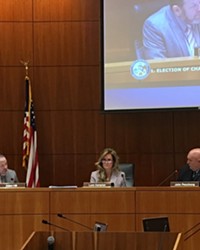 NO CHAIR FOR YOU For the second straight year, SLO County Supervisor Adam Hill (left) was denied the board chairmanship by his colleagues on Jan. 9 while Supervisor John Peschong (right) was awarded the seat.