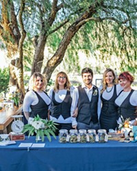 STEP RIGHT UP Megan's Organic Market supplied marijuana products and professional bud-tenders at one of Le Festin Events' cannabis-themed weddings.