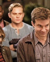 RUBES Annie (Rachel McAdams, left) and Max (Jason Bateman, right forefront), and their friends (left to right, second row) Kevin (Lamorne Morris), Ryan (Billy Magnussen), and Michelle (Kylie Bunbury), think they're solving a murder mystery during their regular game night, oblivious to the truth that a real crime is afoot.