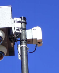 EYE IN THE SKY Paso Robles will continue to use mounted pods of cameras like the one above to monitor public safety in the city. Police officials said the cameras help deter crime.