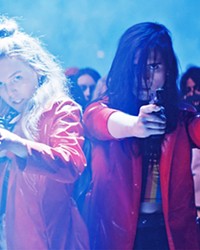 SERVED COLD A group of high school girls takes revenge into their own hands when an anonymous hacker starts posting details of their private lives online, in Assassination Nation.
