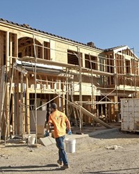 ROOFS OVER HEADS SLO County supervisors signed off on a three-year plan to boost funding for affordable housing, like the Las Lomas apartments in Atascadero (pictured under construction in 2013).
