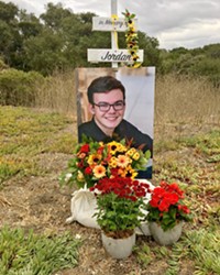 IN MEMORY The Grants continue to advocate for the closure of the El Campo Road intersection on Highway 101 where their son Jordan Grant was killed in October 2018.